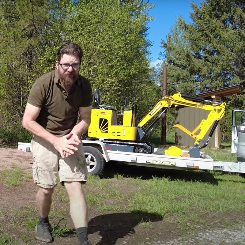 La chenille Mini Excavator Travel Speed 2.5km/H de moteur de Changchai a dépisté le petit bêcheur