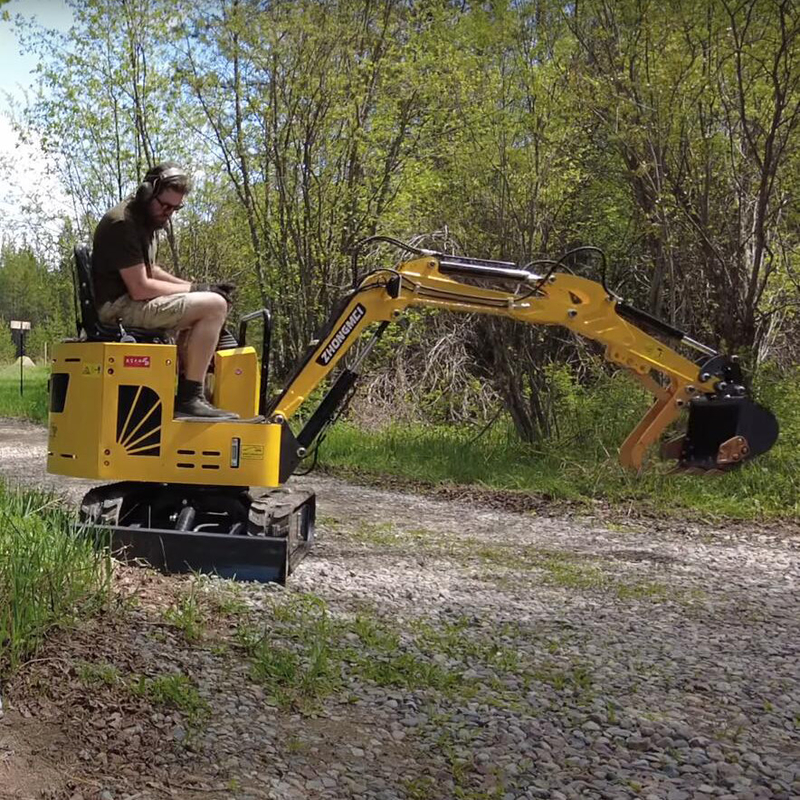 La chenille Mini Excavator Travel Speed 2.5km/H de moteur de Changchai a dépisté le petit bêcheur