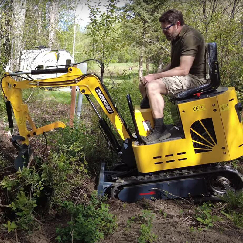 Petit bêcheur de machines de déplacement de Thumb Micro Earth de Bagger de Mini Clamshell Shovel Excavator Trailer petit