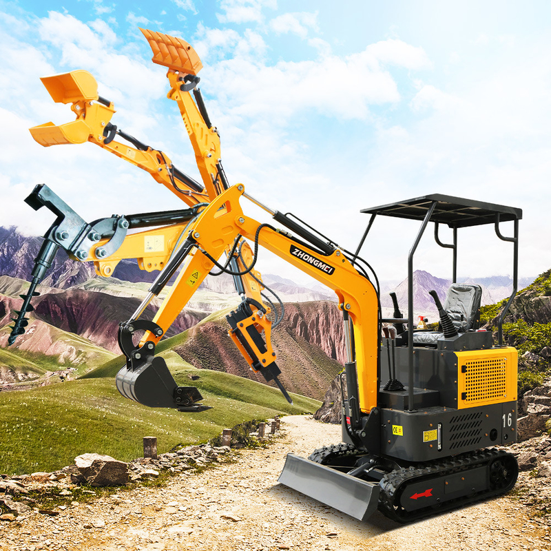 Excavadora Escavator Pelle Digger Mini Excavator de Ton Mini de la chenille 1,2 de ZHONGMEI Minibagger